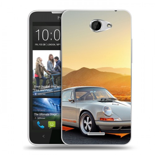 Дизайнерский пластиковый чехол для HTC Desire 516 Porsche