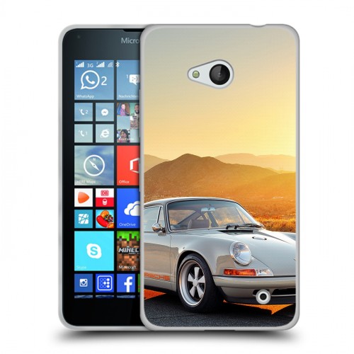 Дизайнерский пластиковый чехол для Microsoft Lumia 640 Porsche