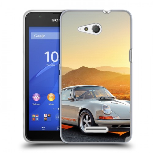 Дизайнерский пластиковый чехол для Sony Xperia E4g Porsche