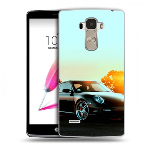 Дизайнерский пластиковый чехол для LG G4 Stylus Porsche