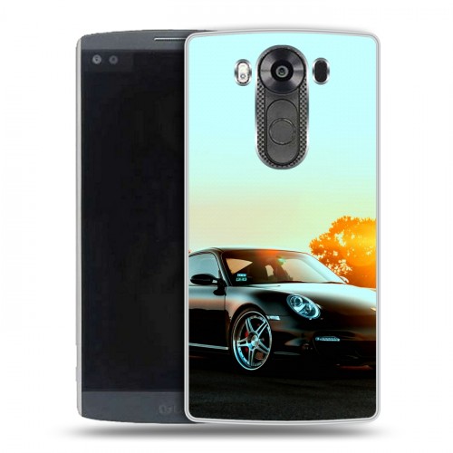 Дизайнерский пластиковый чехол для LG V10 Porsche