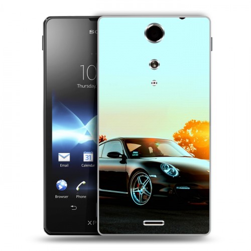 Дизайнерский пластиковый чехол для Sony Xperia TX Porsche