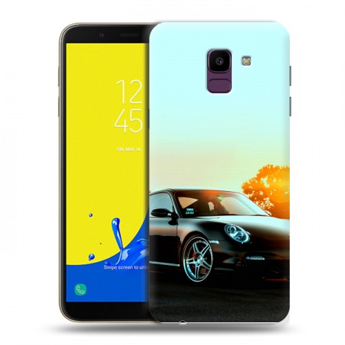 Дизайнерский пластиковый чехол для Samsung Galaxy J6 Porsche