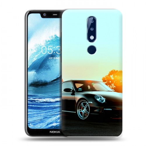 Дизайнерский силиконовый чехол для Nokia 5.1 Plus Porsche