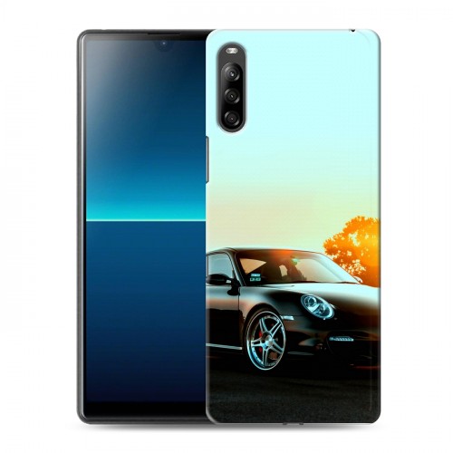 Дизайнерский силиконовый с усиленными углами чехол для Sony Xperia L4 Porsche