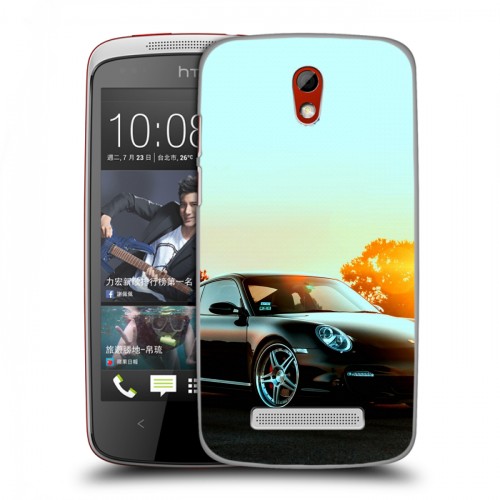 Дизайнерский пластиковый чехол для HTC Desire 500 Porsche