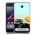 Дизайнерский силиконовый чехол для Sony Xperia E1 Porsche