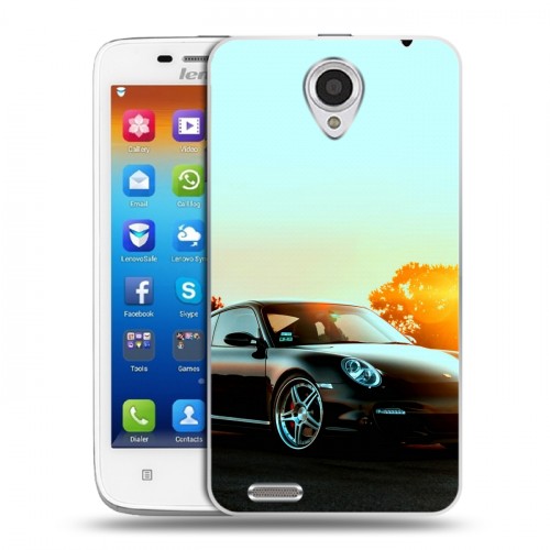 Дизайнерский пластиковый чехол для Lenovo S650 Ideaphone Porsche