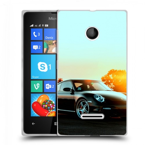 Дизайнерский пластиковый чехол для Microsoft Lumia 435 Porsche