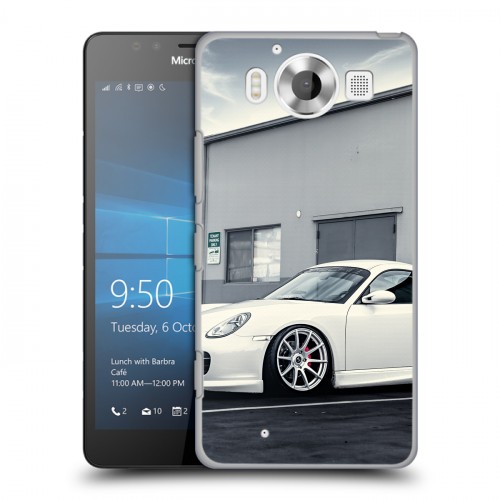 Дизайнерский пластиковый чехол для Microsoft Lumia 950 Porsche