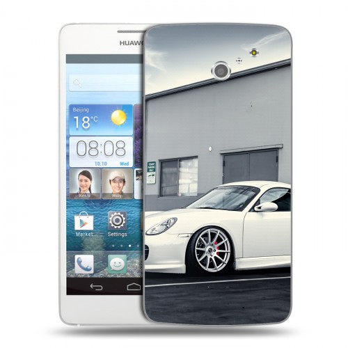 Дизайнерский пластиковый чехол для Huawei Ascend D2 Porsche