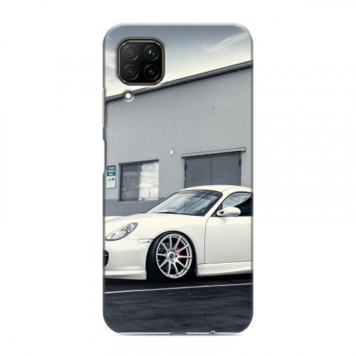 Дизайнерский силиконовый с усиленными углами чехол для Huawei P40 Lite Porsche