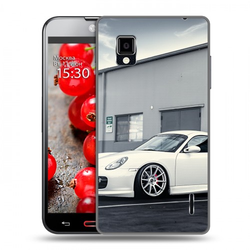 Дизайнерский пластиковый чехол для LG Optimus G Porsche