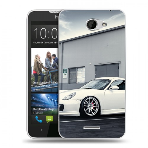 Дизайнерский пластиковый чехол для HTC Desire 516 Porsche