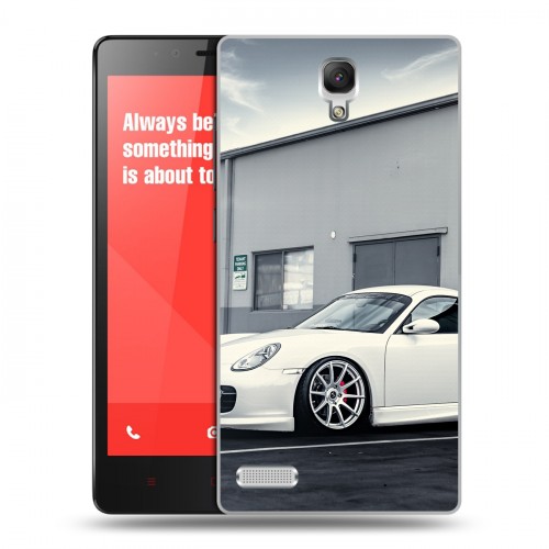 Дизайнерский силиконовый чехол для Xiaomi RedMi Note Porsche