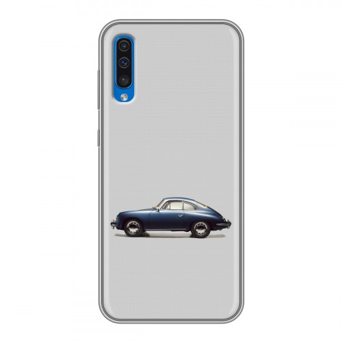 Дизайнерский силиконовый с усиленными углами чехол для Samsung Galaxy A50 Porsche