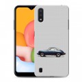 Дизайнерский силиконовый с усиленными углами чехол для Samsung Galaxy A01 Porsche