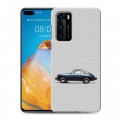 Дизайнерский силиконовый с усиленными углами чехол для Huawei P40 Porsche