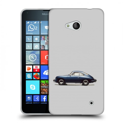 Дизайнерский пластиковый чехол для Microsoft Lumia 640 Porsche