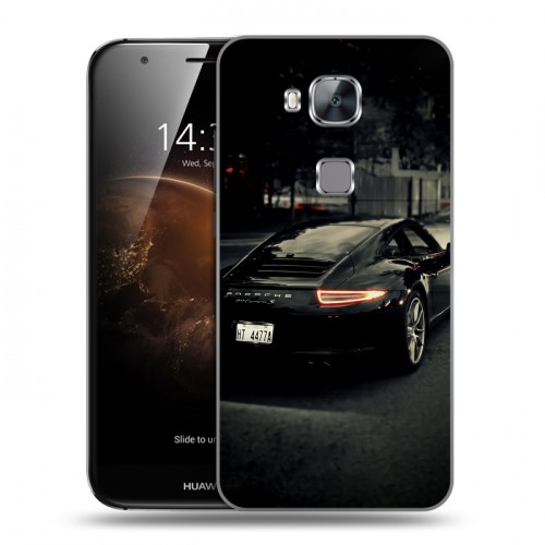 Дизайнерский пластиковый чехол для Huawei G8 Porsche