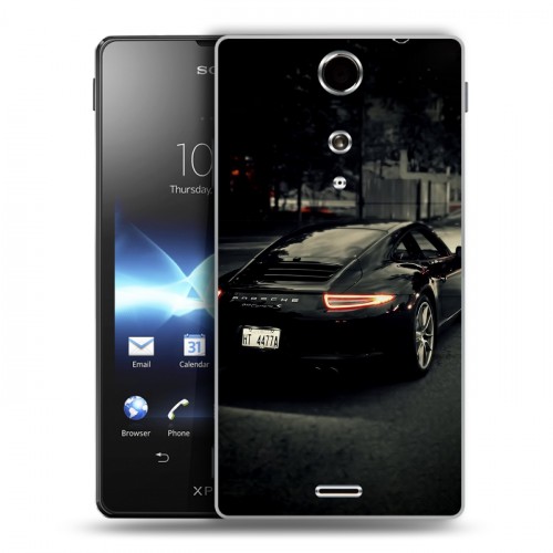 Дизайнерский пластиковый чехол для Sony Xperia TX Porsche