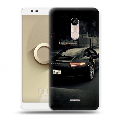 Дизайнерский пластиковый чехол для Alcatel 3C Porsche