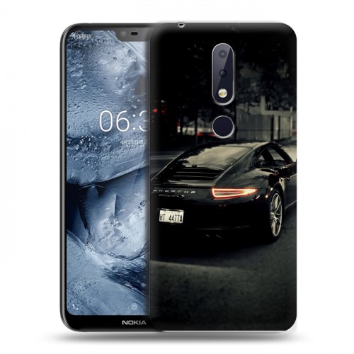 Дизайнерский силиконовый чехол для Nokia 6.1 Plus Porsche