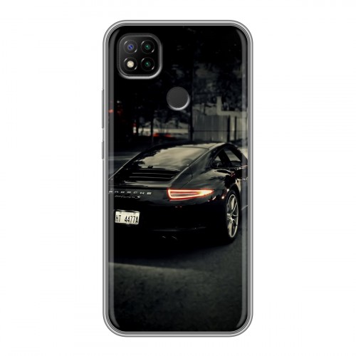 Дизайнерский силиконовый чехол для Xiaomi RedMi 9C Porsche