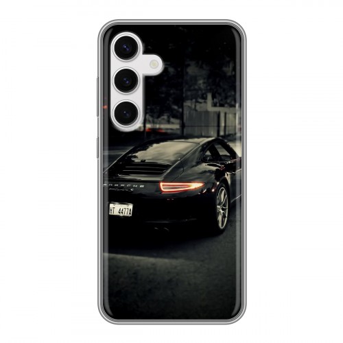 Дизайнерский силиконовый чехол для Samsung Galaxy S24 Porsche