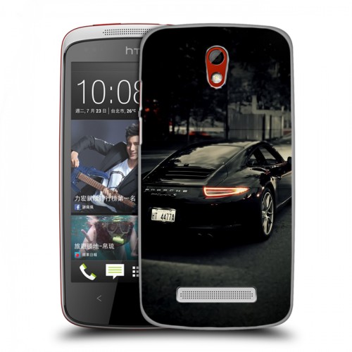 Дизайнерский пластиковый чехол для HTC Desire 500 Porsche