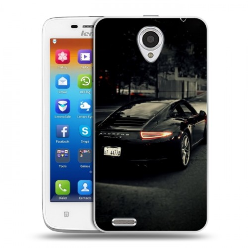 Дизайнерский пластиковый чехол для Lenovo S650 Ideaphone Porsche