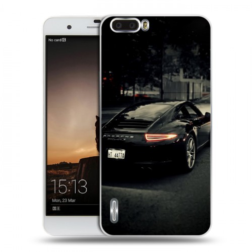 Дизайнерский силиконовый чехол для Huawei Honor 6 Plus Porsche