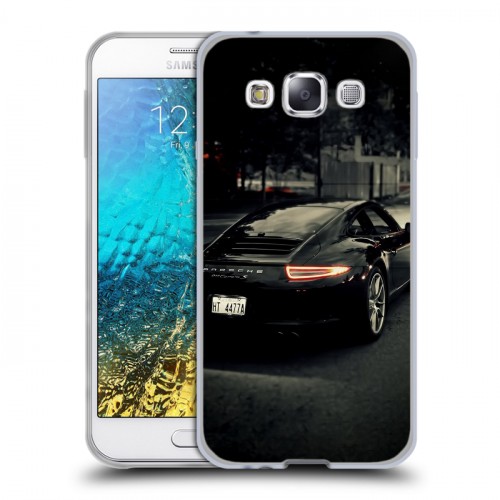 Дизайнерский пластиковый чехол для Samsung Galaxy E5 Porsche