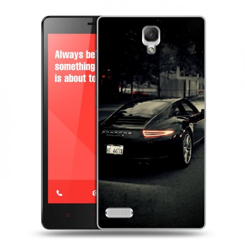 Дизайнерский силиконовый чехол для Xiaomi RedMi Note Porsche