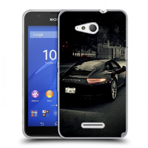 Дизайнерский пластиковый чехол для Sony Xperia E4g Porsche