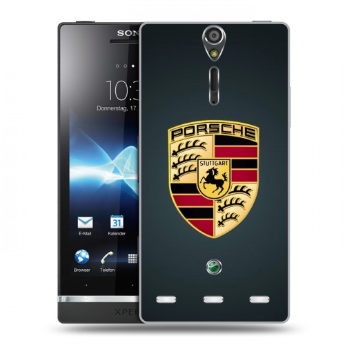 Дизайнерский пластиковый чехол для Sony Xperia S Porsche