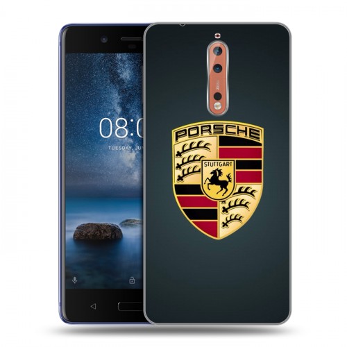 Дизайнерский пластиковый чехол для Nokia 8 Porsche