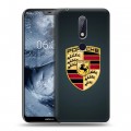 Дизайнерский пластиковый чехол для Nokia 6.1 Plus Porsche