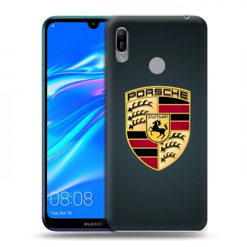 Дизайнерский пластиковый чехол для Huawei Y6 (2019) Porsche