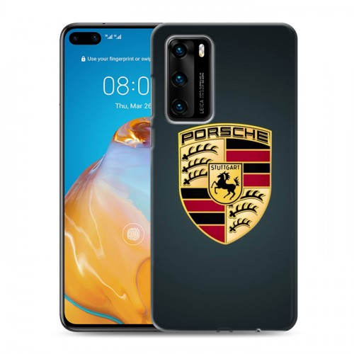 Дизайнерский пластиковый чехол для Huawei P40 Porsche