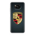 Дизайнерский силиконовый с усиленными углами чехол для Xiaomi Poco X3 Porsche