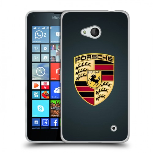 Дизайнерский пластиковый чехол для Microsoft Lumia 640 Porsche