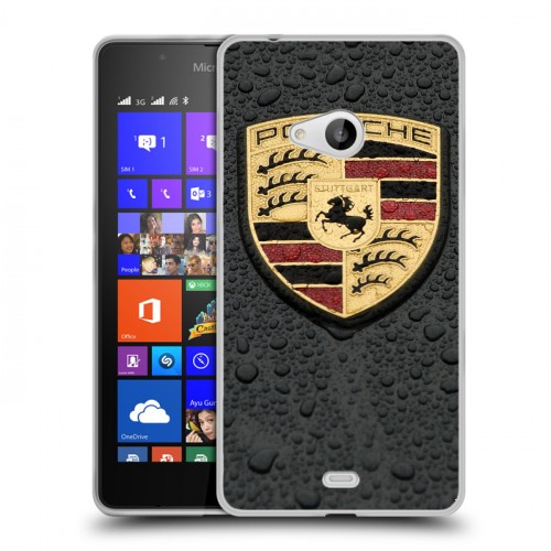 Дизайнерский пластиковый чехол для Microsoft Lumia 540 Porsche