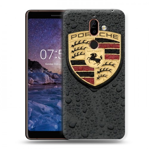 Дизайнерский пластиковый чехол для Nokia 7 Plus Porsche