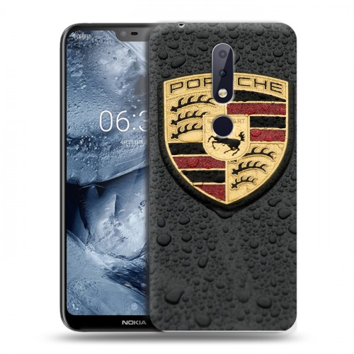 Дизайнерский пластиковый чехол для Nokia 6.1 Plus Porsche