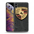 Дизайнерский силиконовый чехол для Iphone Xs Max Porsche