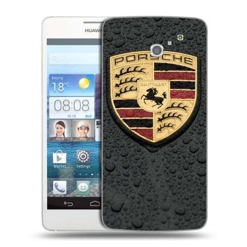 Дизайнерский пластиковый чехол для Huawei Ascend D2 Porsche