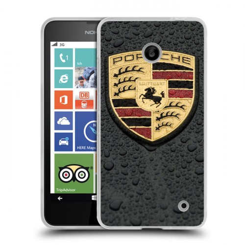 Дизайнерский пластиковый чехол для Nokia Lumia 630/635 Porsche