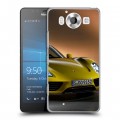 Дизайнерский пластиковый чехол для Microsoft Lumia 950 Porsche