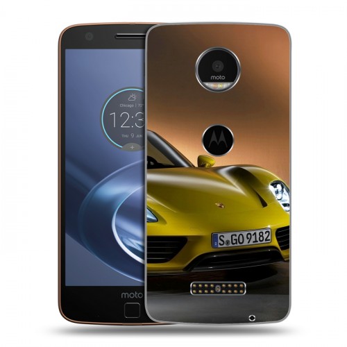 Дизайнерский пластиковый чехол для Lenovo Moto Z Porsche